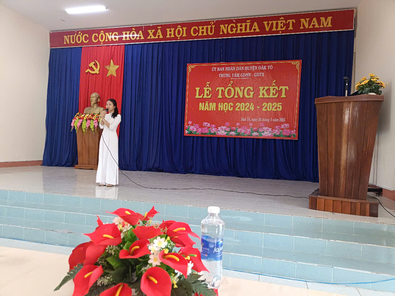 Trung tâm GDNN - GDTX huyện Đăk Tô tổ chức Lễ tổng kết năm học 2024 – 2025